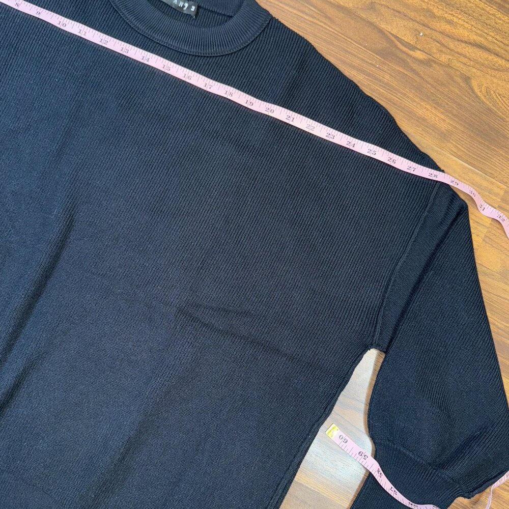 EFAN Black Cropped Knit Sweater – Women’s Size Medium - Picture 4 of 9